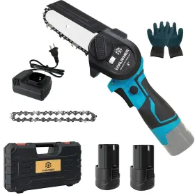 Karlaymer 765373453777 Mini Chainsaw Cordless 4ftft Electric Compact Chain Saw With 2 Batteries One-ha