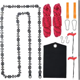 Knffsaajl 313048165151 53 Inch Limb Chain Saw High Reach Tree Hand Rope 68 Teeth Blades