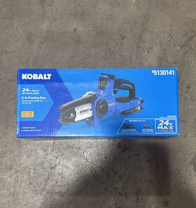 Kobalt 195532001608 24 Volt 6-in Brushless Chainsaw With 2ah Battery And Charger 189.00 Brand New