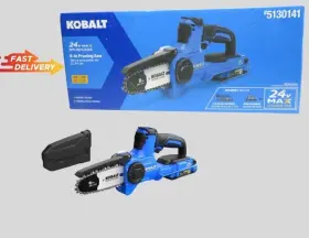 5130141 Kobalt New 24v 6-in Brushless Pruning Saw With 2ah Battery And Charger