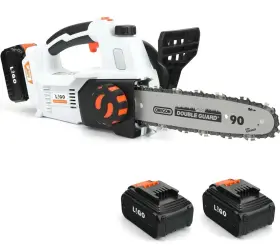 Gy2192 Ligo 10 Inch Chainsaw 600w Brushless Motor 2 4.0ah Batteries 20v