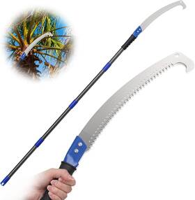 Lilyvane 445033962988 7.5ft Extension Pole Saw For Tree Trimming-manual Branches Pruner-long