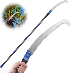 Lilyvane 445033962988 7.5ft Extension Pole Saw For Tree Trimming-manual Branches Pruner-long