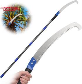 Lilyvane 744759813589 Pole Saw Manual With 6.5ft Extension Rod For High Branches Tree Trimmi