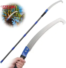 Lilyvane 744759813589 Pole Saw Manual With 6.5ft Extension Rod For High Branches Tree Trimmi