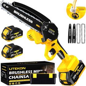 Litekon 789563854977 Cordless Mini Chainsaw 1000w High Power Brushless 2025 Upgra