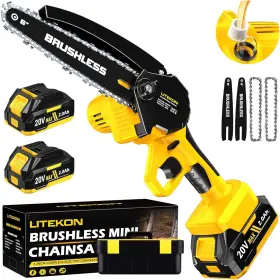 1000w Litekon 789563854977 Cordless Mini Chainsaw High Power Brushless 2025 Upgra