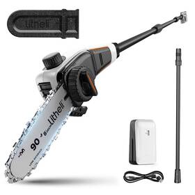 Litheli 740907583175 20v Pole Chain Saw Battery Powered For Tree Trimming 8ftft Cordless W