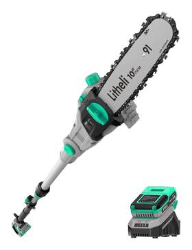 Litheli 740907589412 20v Pole Chain Saw Battery Powered For Tree Trimming 10ftft Electric Cordless