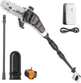 Litheli 810200211010 U20 20v Pole Saw For Tree Trimming 8ftft Electric Cordless Saws Trimmer