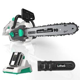 Litheli U1cs21113 Cordless Battery Chainsaw 12 Inch 40v Powered 2.0ah And