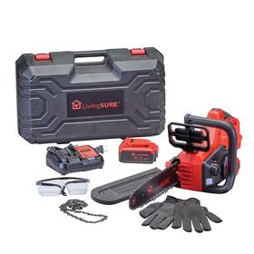 Livingsure 380214-bc00465479 Livingsuretm 12 Inch Cordless Chainsaw Battery And Charger