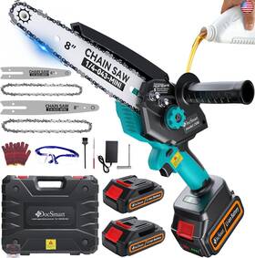 Manufacturer Cs08 Mini Chainsaw Cordless 8 Inch And 6 Electric Chain Saw With 2 Pack