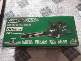 239-1820 Masterforce 80v Max 20 Inch Chainsaw Kit
