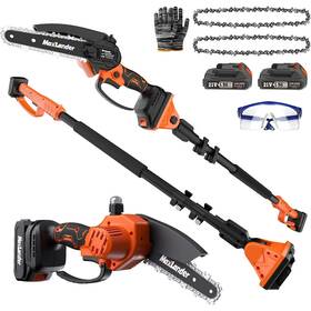 Maxlander 717701191257 2-in-1 Cordless Pole Saw And Mini Chainsaw 6ftft Electric Saws For
