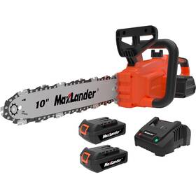 Maxlander 926417202414 10-inch Battery Operated Chainsaw 20v Cordless 2 Pcs 2.0ah Batteri