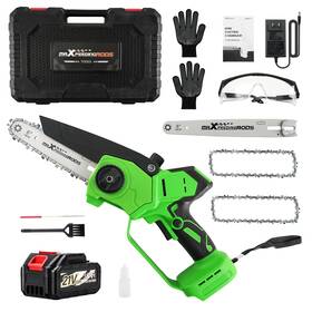 Maxpeedingrods 38wdzs Brushless For Mini Chainsaw Cordless 8 Inch 6 Battery Powered Electric Pruning