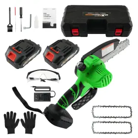 3nomp1 Maxpeedingrods 21v For Mini Chainsaw Cordless With Oil Filling System 3 Chains Pruning Saw Kit