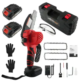 Bnqr9q Maxpeedingrods Electric For Mini Chainsaw 21v Battery Powered Wood Cutting Garden Pruning Tool