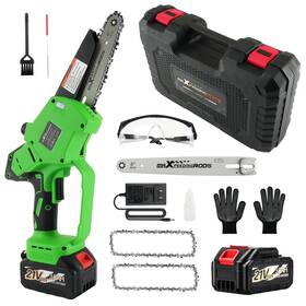 Maxpeedingrods Ckn175 For Brushless Mini Chainsaw 6 Inch 8 Bar Cordless Pruning 2x3000mah