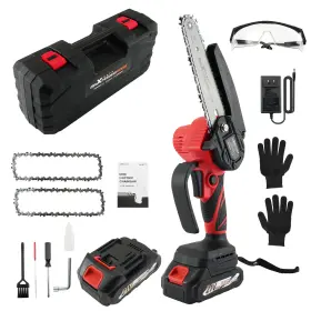 Gcih9e Maxpeedingrods Electric For Mini Chainsaw Cordless 21v 2.0ah Battery Portable Pruning Tool Kit