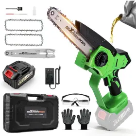 Jy0702 Maxpeedingrods Electric Chainsaw Cordless 8 Inch And 6 Mini With 3