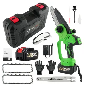 L6ubxy Maxpeedingrods 1200w 6 Inch 8 Bar For Mini Chainsaw Brushless Cordless 2 Battery Portable Handheld