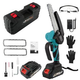 Maxpeedingrods Qe41vw 6 Inch For Electric Mini Chainsaw Cordless Saw 2x 21v Battery 3x Chain
