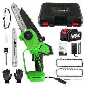 Maxpeedingrods Zir3tr 1200w Cordless Brushless For Mini Chainsaw 8 Inch 6 Battery Powered Pruning Saw