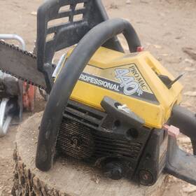 Mcculloch 440vc Pro Mac Gasoline Chainsaw Yellow And Black Manual Chain Oiler