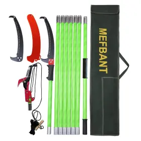 Mefbant 717203054357 Pole Saws Tree Trimming - 26.3 Ft Extendable Pruner Trimmers Long H
