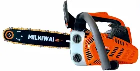 25.4cc Milkiwai 709084187071 12inch Gas Chainsaw 2-cycle Handheld Cordless Petrol Portable Pow