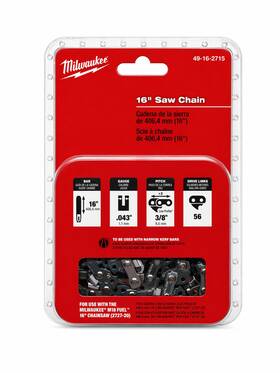 Milwaukee 045242532339 Electric - 16 Saw Chain For Chainsaw