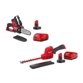 Milwaukee 2527-21-2533-21 6 Inch Hatchet Pruning Saw With Hedge Trimmer 4.0-ah Battery/charger 12v