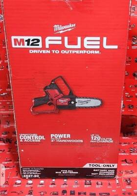 Milwaukee 2527-80 New M12 Fuel 12v Hatchet 6 Inch Li-ion Pruning Saw