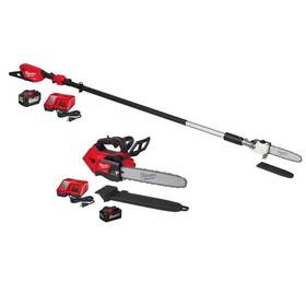 Milwaukee 3013-21-2826-21t Cordless Telescoping Pole Saw 18v With Top Handle Chainsaw Batteries