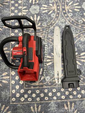 Milwaukee 3019-20 M18 Fuel 18v Battery Top Handle Chainsaw Chain Brake With Bar Cover