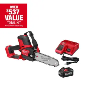Milwaukee 313093989931 M18 Fuel 8 Inch 18v Lithium-ion Brushless Hatchet Pruning Saw Kit With 6ah High O