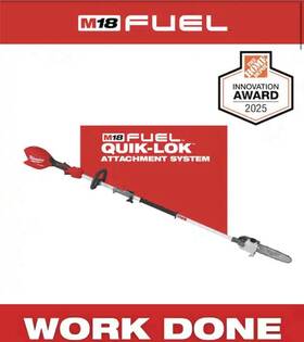 Milwaukee 313111790778 M18 Fuel 18v 10 Inch Brushless Cordless Battery Powered Pole Saw With Quik-lok At
