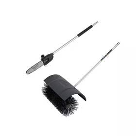 Milwaukee 445003439472 M18 Fuel Quik-lok 10 Inch Pole Saw Attachment And Bristle Brush