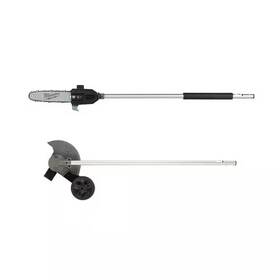 Milwaukee 445008238223 M18 Fuel Quik-lok 10 Inch Pole Saw Attachment And 8 Edger Tool-on