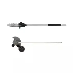 Milwaukee 445008238223 M18 Fuel Quik-lok 10 Inch Pole Saw Attachment And 8 Edger Tool-on