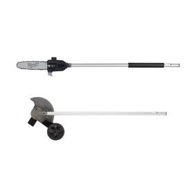 Milwaukee 49-16-2720-49-16-2718 M18 Fuel Quik-lok 10 Inch Pole Saw Attachment And 8 Edger