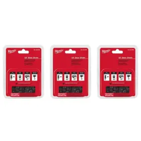 Milwaukee 880192291185 10 Inch Saw Chain 3-pack