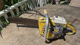 Sl246 Mono Vintage 6hp Chainsaw W 15 Inch Hardnose Bar For Parts Or Repair 80cc