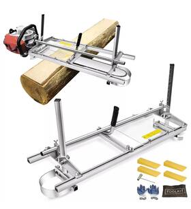 Nejoney 187892455409 36-inch Portable Chainsaw Mill Aluminum Steel Planking Milling Bar For Builde