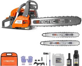 Neo-tec 720314074251 58cc Gas Powered Chainsaw With 18 20 Inch Bar Chain Ergonomic Bra