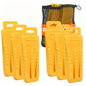 Neo-tec 762501942141 Tree Felling Wedges With Spikes 6 Pack 5.5 Inch 8 Storage Bag Plas