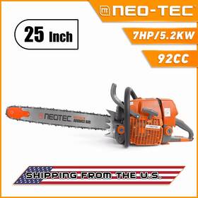 Neo-tec Ns892 Ns892v1 92cc Chainsaw Gas Power With 25ftft Guide Bar And Chain Compatible Ms 660 G660