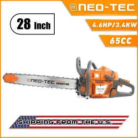 Had28-92-3858f Neotec Nh865 65cc 28 Inch Gasoline Chainsaw Gas Powered Wood Cutting Chain Saw For Husqvarna 365